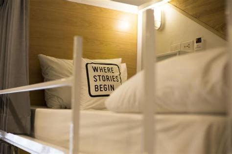 Bed One Block Hostel Design Where Stories Begin This Slimlined Hostel Design In Bangkok