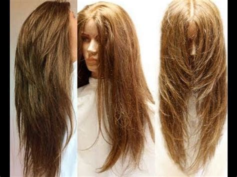 Focusing on layering provides more dimension as shorter front pieces cascade into round brushing is a styling technique for layered haircuts for long hair. The 25+ best V layered haircuts ideas on Pinterest | V ...