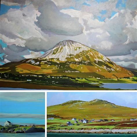 Three Original Oil Paintings Of Donegal Ireland By Emma Cownie