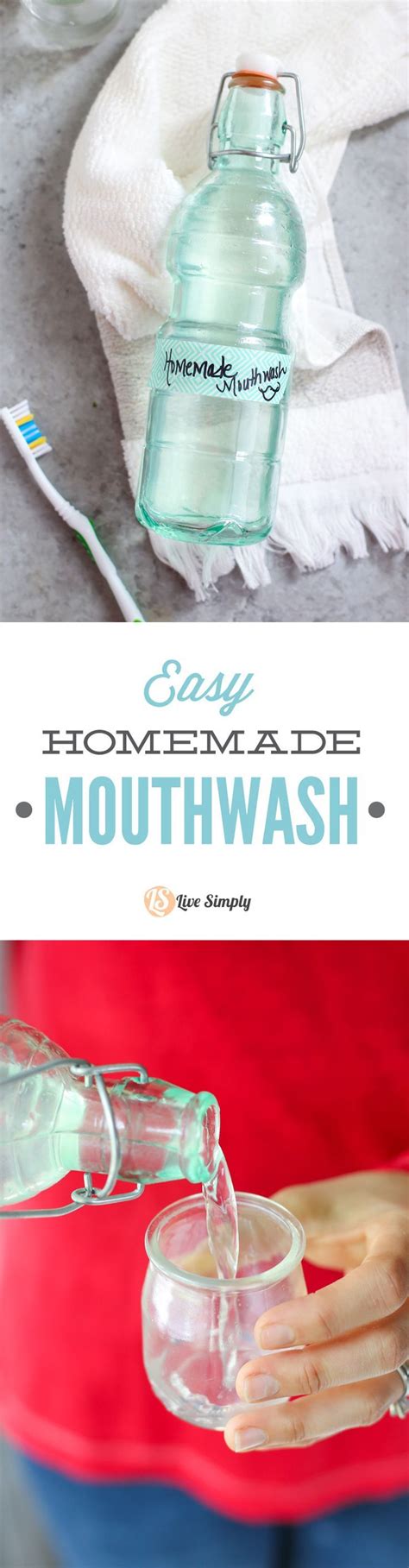Easy Homemade Mouthwash Live Simply Homemade Mouthwash Mouthwash