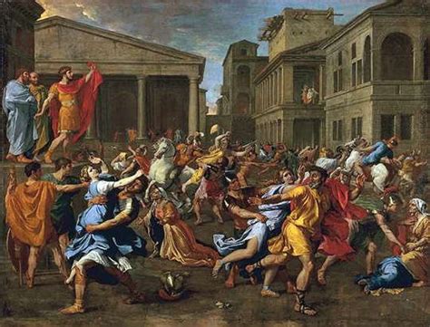 La fondation de rome d'après les recherches archéologiques  modifier le wikicode Enlèvement des sabines de Nicolas Poussin