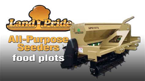 Laser plotters vs galvo lasers. Land Pride APS All-Purpose Seeder - Food Plots - YouTube