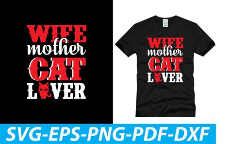 Wife Mother Cat Lover Graphic By Taslimabd · Creative Fabrica