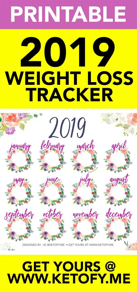 Tracker template weight loss calendar 2021. KETO ~ FY ME | Cut Carbs, not flavor! • 2019 Weight Loss Progress Calendar | Printable Weight ...