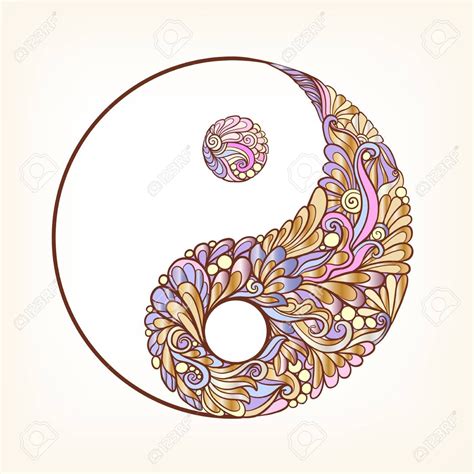 Vector Symbol Of Yin And Yang This Illustration Can Be Used As A