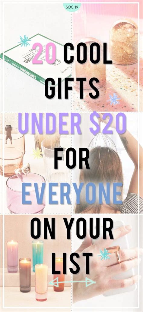 There is no end to gifting something creative to your man. 20 Cool Gifts Under $20 For Everyone On Your List | Kris ...