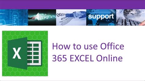 How To Use Excel Office 365 Part 1 Youtube