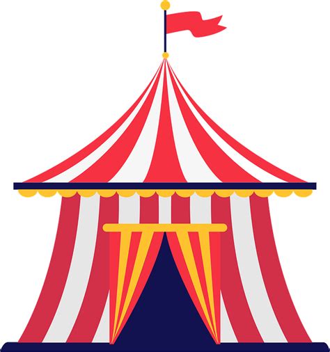Circus Tent Carnival Transparent Background Png Clipart Hiclipart