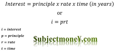 Simple Interest Definition And Formula Lesson And How To Tutorial