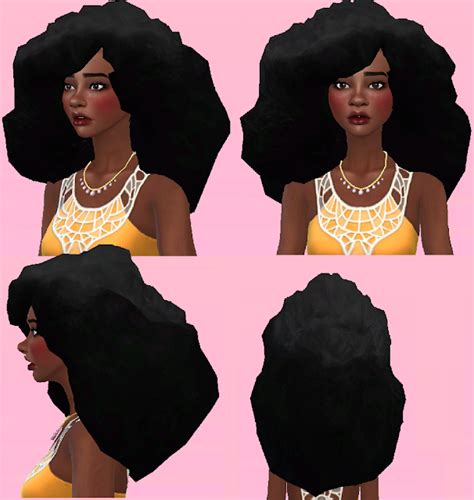 Maxis Match Afro Hair Pt3 4 Glorianasims4 On Patreon Afro Hairstyles