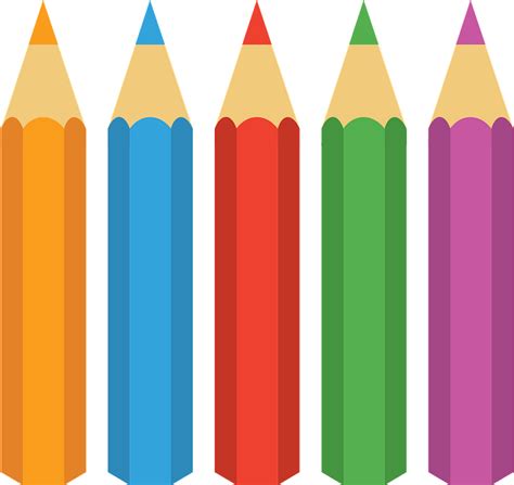 Pencil Png Clipart Pencil Png School Clipart Colored Pencils Art