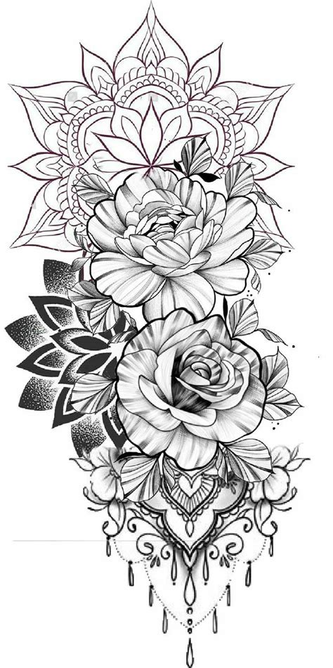Mandala Tattoo Sleeve Women Floral Mandala Tattoo Floral Tattoo