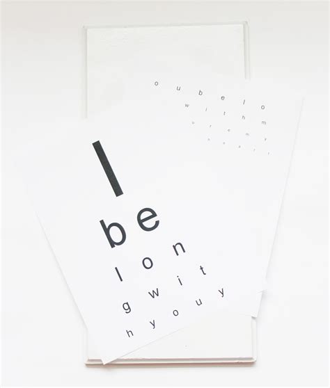 Diy Eye Chart Sign Carbon Paper Technique Delightfully