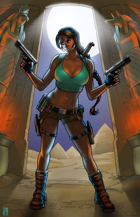 Tomb Raided By Zfischerillustrator Lara Croft Tomb Raider