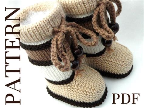 Knitting Pattern Baby Booties Pattern Knit Baby Shoes Baby Boy Etsy