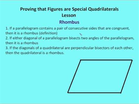 5.7 Proving that Figures are Special Quadrilaterals ...