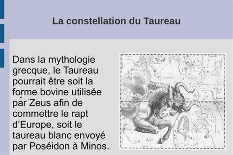 La Constellation Du Taureau Dans La Mythologie Grecque Le