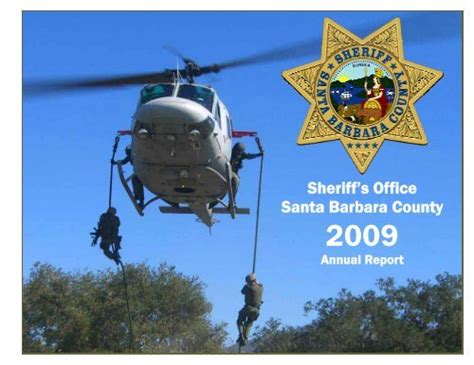 Annual Report 2009 Santa Barbara County Sheriffs Department