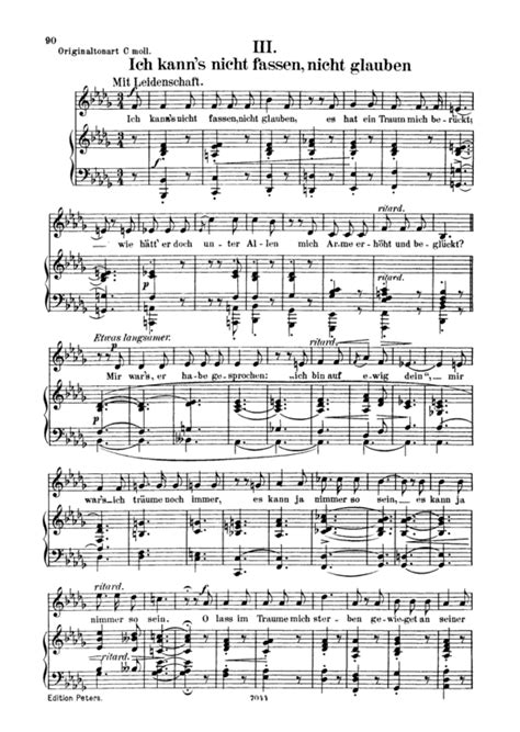 ich kann´s nicht fassen op 42 no 3 gesang tief klavier pdf noten von robert schumann in b moll