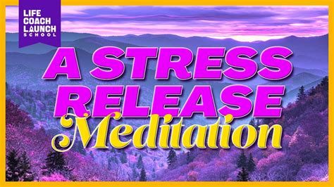 The Best Stress Relief Meditation For Getting Rid Of Stress Right Now Youtube