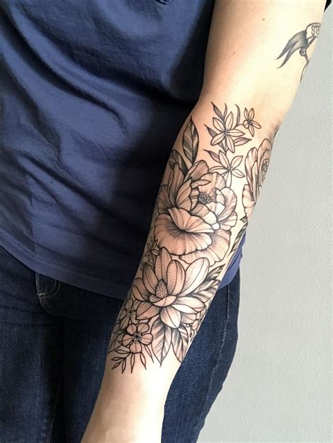 Half Sleeve Flower Sleeves Tattoo Best Tattoo Ideas
