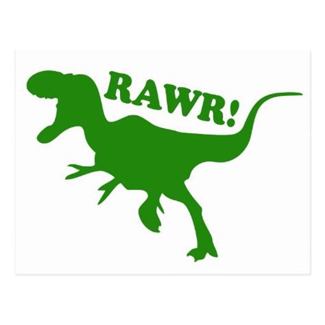 Rawr Is How Dinosaurs Say I Love You Postcard Zazzle