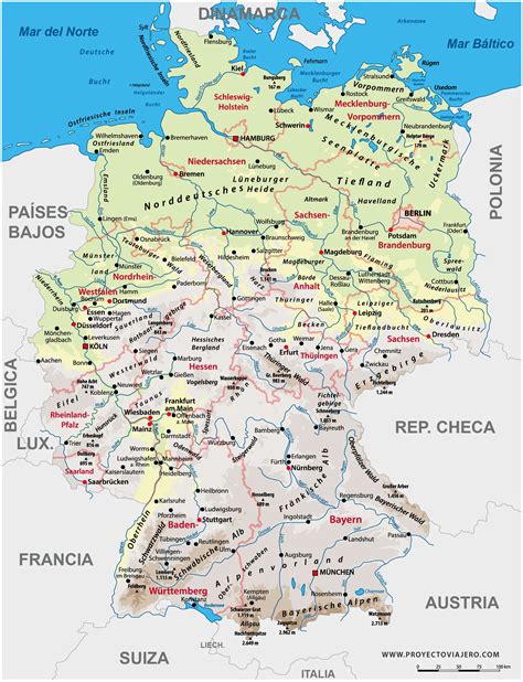 Mapas De Alemania Proyecto Viajero