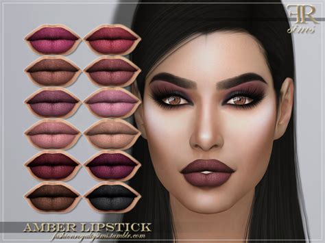 Frs Amber Lipstick By Fashionroyaltysims At Tsr Sims 4 Updates