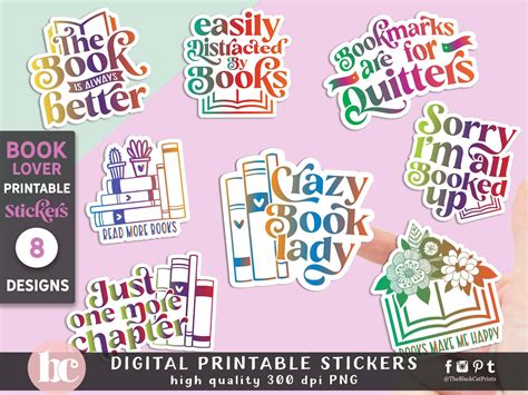 Papercraft Book Laptop Stickers Funny Book Stickers Printable Stickers