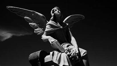 Statue Angel Statues Greek Ecran Fond Nero