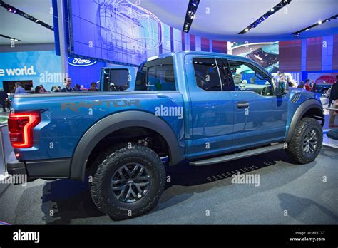 Detroit Michigan The Ford F 150 Raptor Aluminum Body Pickup Truck On Display At The North