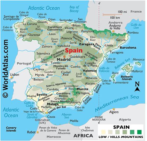 Spanien Karten Fakten Weltatlas