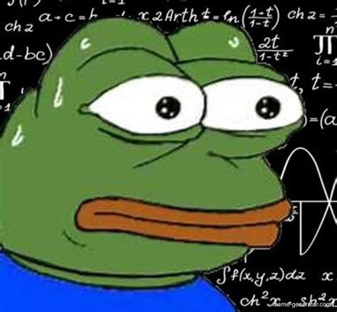 Rare Mathematical Pepe The Frog Meme Generator