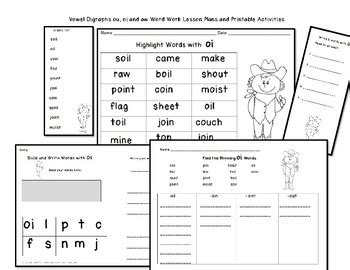 Digraphs worksheet digraphs gn and kn worksheet digraphs ph and mb worksheet root words antonyms. Vowel Digraphs oi, ou, aw Lesson Plans and Practice Worksheets / Activities