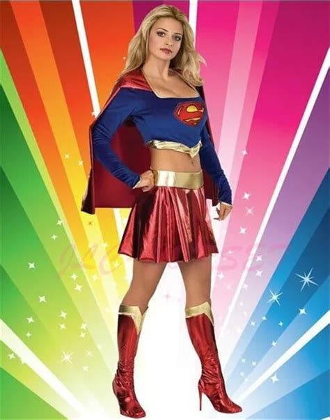 Adult Womens Superwoman Costumes Sexy Women Superhero Costumes Super Girl Halloween Costume New