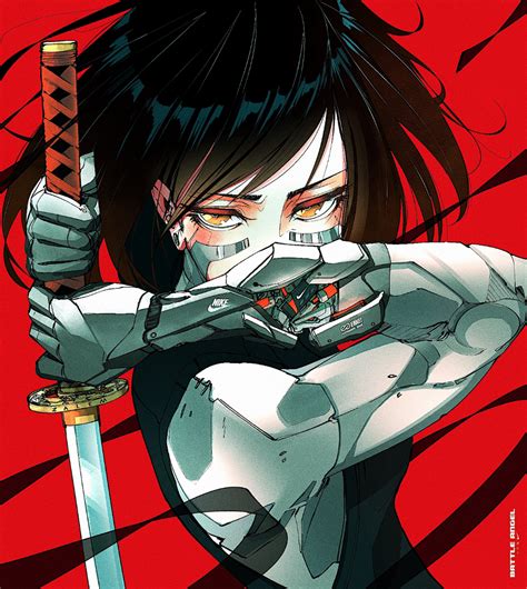 vinne on twitter cyberpunk anime anime art girl manga art
