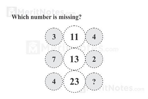 100 Circle Puzzle Missing Number With Answers 1