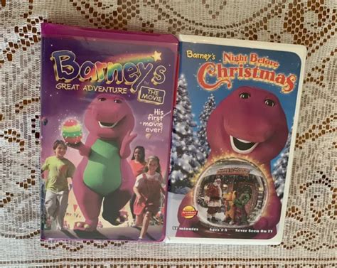 BARNEY CLASSIC VHS Collection 6 VHS Tapes Including Live Show