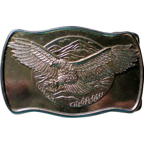American Eagle Metal Belt Buckle From Manorsfinest On Ruby Lane