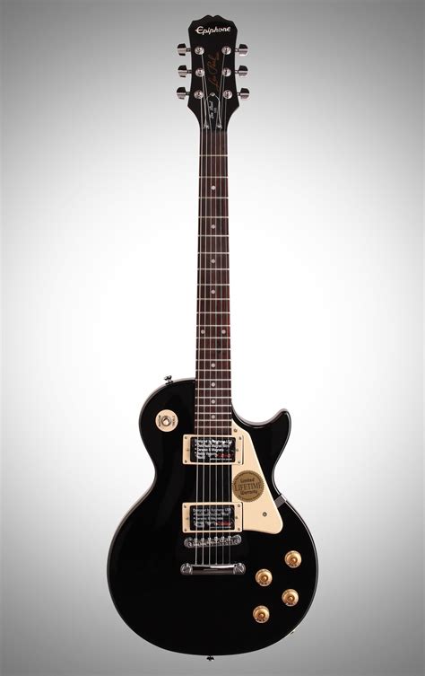 Epiphone les paul 100 electric guitar with individual tone and volume controls shows. Epiphone Les Paul 100 Electric Guitar, Ebony