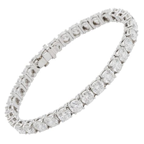 Shop our exceptional collection of tennis bracelets set in yellow, white or rose gold or platinum. Tiffany and Co. Diamond Platinum Tennis Bracelet 16.78 ...