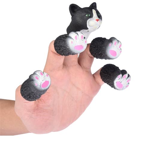 Finger Puppet Cartoon Animal Finger Doll Toy Rubber Finger Puppets