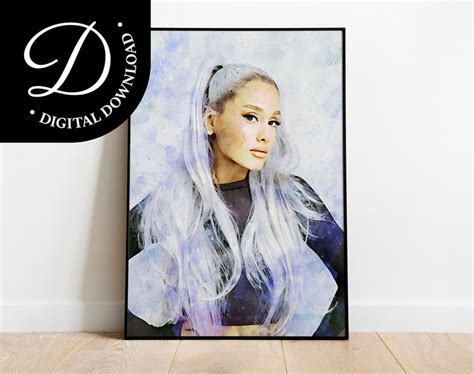 Ariana Grande Poster Ariana Grande Digital Poster Ariana Etsy