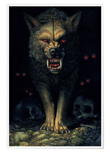Demon Wolf Posters And Prints Uk