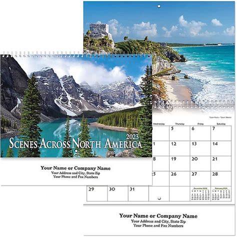 Imprinted Scenes America Wall Calendars 2024