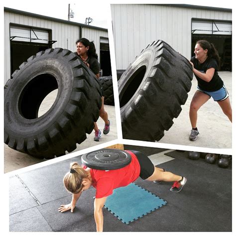 Crossfit Seguin Tires And Weighted Push Ups