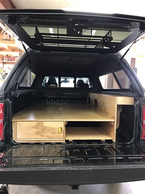 Truck Conversion With Full Bed Shelve And Storage Underneath Auto