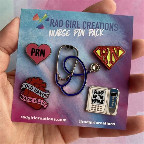 Nurse Pin Pack Rad Girl Creations Medical Enamel Pin