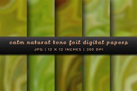 Calm Natural Tone Foil Digital Papers Graphic By Pugazh Logan