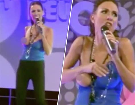 Presenter Flashes Breasts After Wardrobe Malfunction On Live Tv Tv Radio Showbiz Tv